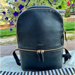 Hendri Bendel Soho black leather backpack